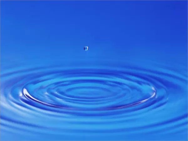 Water ripples and droplet