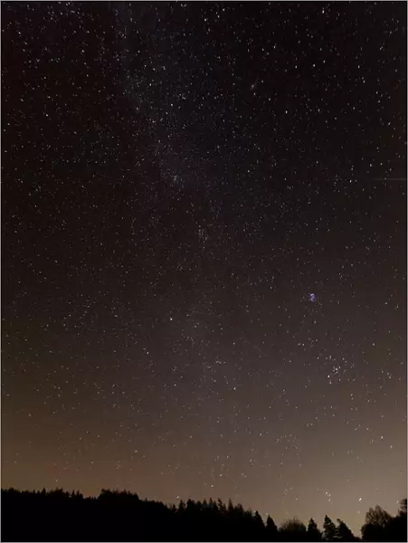 Stars at night - Milky Way in winter - Lower Saxony - Germany