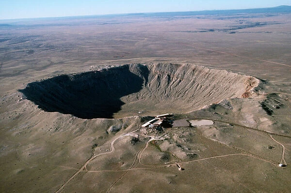 Barringer Meteor crater - 3 / 4 mile wide. Located East of Flagstaff, Arizona, USA
