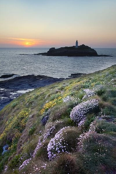 Godrevy at sunset - Cornwall - UK