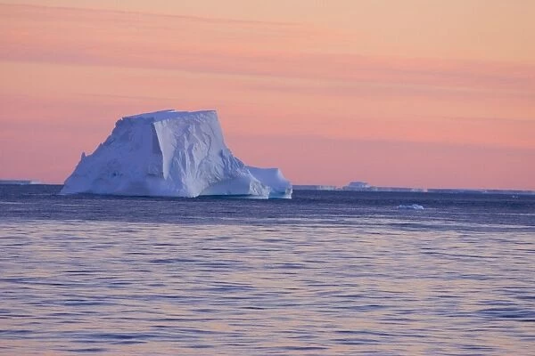 Icebergs at Sunset Wedell Sea, Antarctica