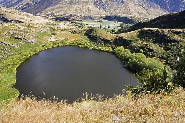 New Zealand - Diamond Lake from walking track in Conservation Area - Wanaka - South Island