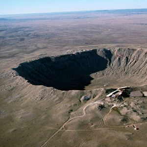 Barringer Meteor crater - 3/4 mile wide. Located East of Flagstaff, Arizona, USA