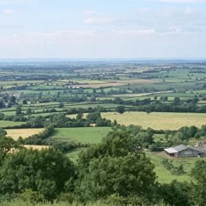 Farming - field patterns Gloucestershire, UK