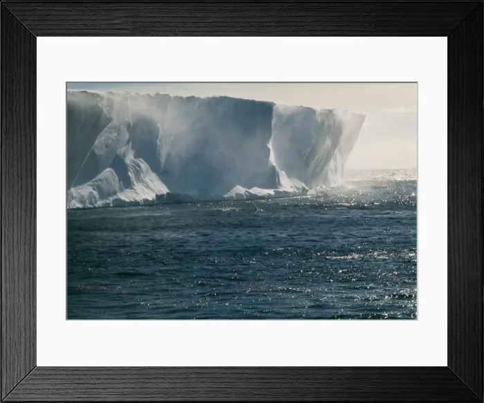 Framed Print : Antarctic Ice shelf, with drift snow, Hayley Bay Framed Print : Antarctic Ice shelf, with drift snow, Hayley Bay