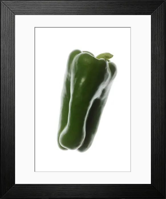 Framed Print : Green Pepper Framed Print : Green Pepper