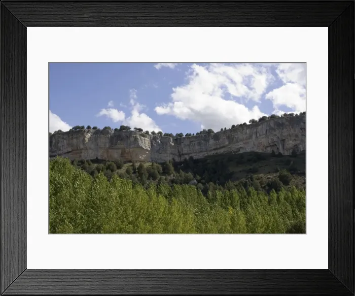 Framed Print : High cliffs with nesting vultures near Hortiguela Castille de Leon Spain Framed Print : High cliffs with nesting vultures near Hortiguela Castille de Leon Spain