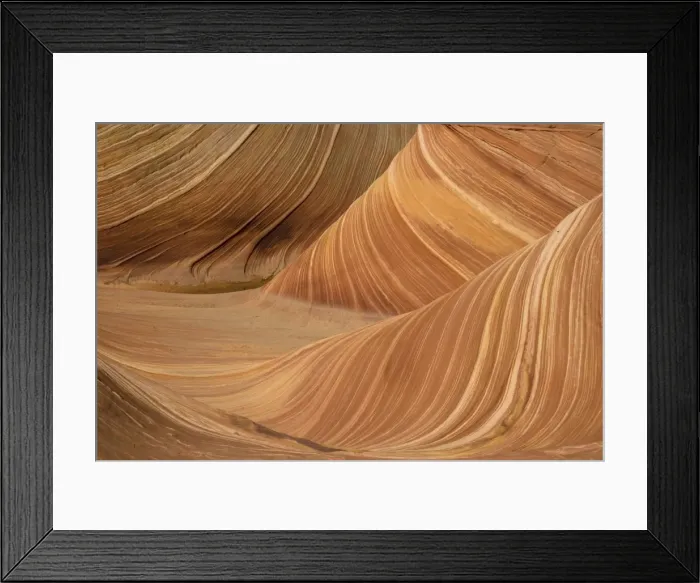 Framed Print : The Wave - an extraordinary area of sinuous eroded banded sandstone rocks in the Paria-Vermillion Cliffs National Monument, Arizona (on the border with Utah) Framed Print : The Wave - an extraordinary area of sinuous eroded banded sandstone rocks in the Paria-Vermillion Cliffs National Monument, Arizona (on the border with Utah)