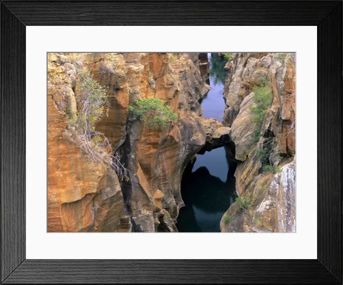 Framed Print : Blyde River canyon rock formations and stone bridge Bourke's Luck Potholes, Blyde River Canyon, South Africa Framed Print : Blyde River canyon rock formations and stone bridge Bourke's Luck Potholes, Blyde River Canyon, South Africa