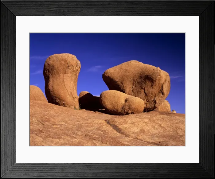 Framed Print : Rock marbles weathered rock formations of red granite Pandok Mountains, Spitzkoppe area, Namibia, Africa Framed Print : Rock marbles weathered rock formations of red granite Pandok Mountains, Spitzkoppe area, Namibia, Africa