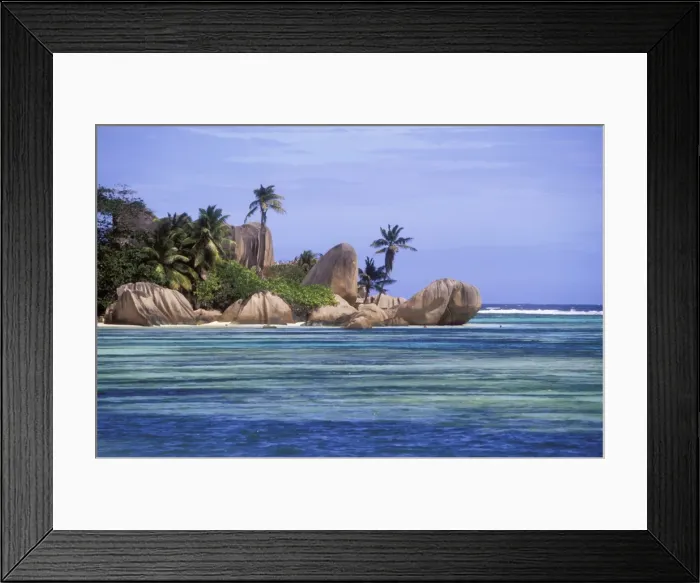 Framed Print : Seychelles Anse Source D'Argent beach, in La Digue Framed Print : Seychelles Anse Source D'Argent beach, in La Digue