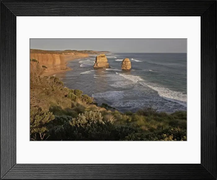 Framed Print : Australia, Victoria - Looking east to the Twelve Apostles Port Campbell National Park September 2005 Framed Print : Australia, Victoria - Looking east to the Twelve Apostles Port Campbell National Park September 2005