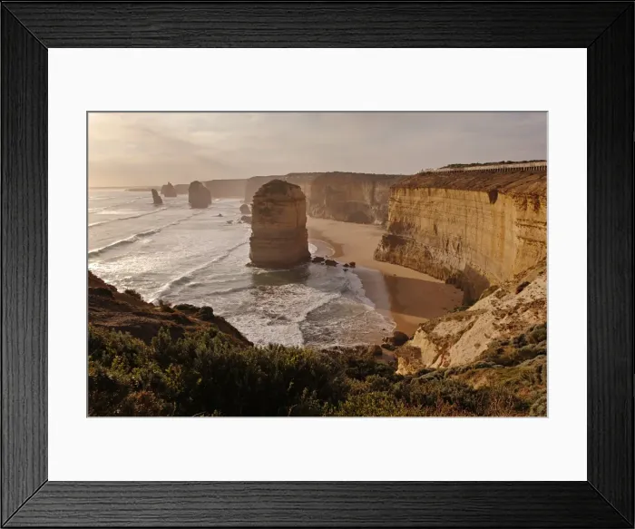 Framed Print : Australia, Victoria - Looking west to the Twelve Apostles Port Campbell National Park September 2005 Framed Print : Australia, Victoria - Looking west to the Twelve Apostles Port Campbell National Park September 2005