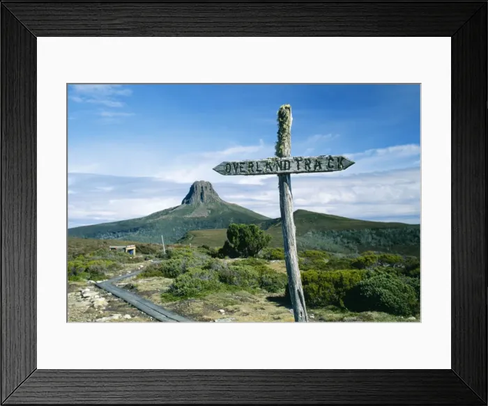 Framed Print : Tasmania Australia Barn Bluff & the Overland Track. Cradle Mountain Lake St Clair National Park Framed Print : Tasmania Australia Barn Bluff & the Overland Track. Cradle Mountain Lake St Clair National Park
