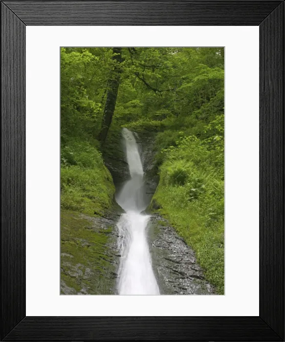 Framed Print : White Lady Falls Lydford Gorge Dartmoor National Park Devon, UK LA000234 Framed Print : White Lady Falls Lydford Gorge Dartmoor National Park Devon, UK LA000234