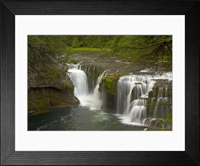 Framed Print : Lower Lewis Falls Lewis River Washington State, USA LA001072 Framed Print : Lower Lewis Falls Lewis River Washington State, USA LA001072