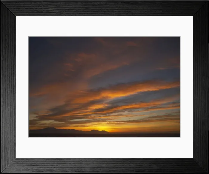 Framed Print : Sunset Antarctic Penninsular LA002438 Framed Print : Sunset Antarctic Penninsular LA002438