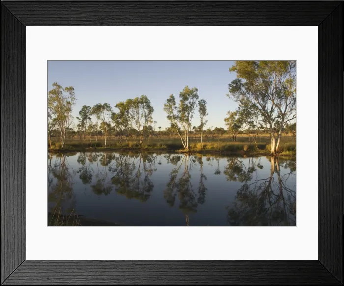 Framed Print : Billabong - A billabong is a waterhole usually left after a previously flowing river has dried up in the dry season. Made famous by the iconic Australian song Waltzing Matilda “Once a jolly swagman camped by a billabong” Framed Print : Billabong - A billabong is a waterhole usually left after a previously flowing river has dried up in the dry season. Made famous by the iconic Australian song Waltzing Matilda “Once a jolly swagman camped by a billabong”