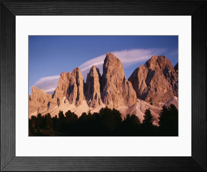 Framed Print : Italy Dolomites, Group Olde Framed Print : Italy Dolomites, Group Olde