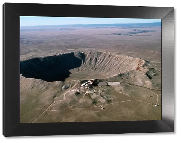 Barringer Meteor crater - 3 / 4 mile wide. Located East of Flagstaff, Arizona, USA