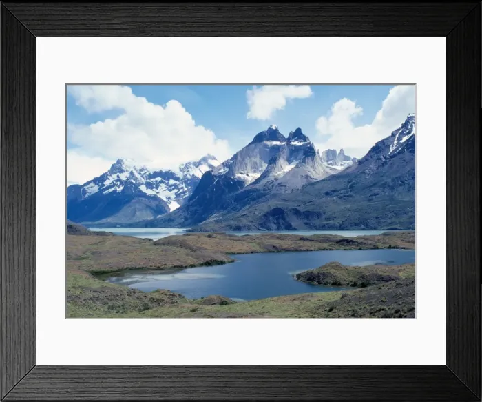 Framed Print : Chile - Paine Towers National Park Patagonian Andes Framed Print : Chile - Paine Towers National Park Patagonian Andes