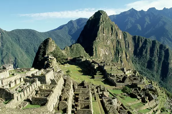 Peru - Machu Picchu. The city below Huayna Picchu South America