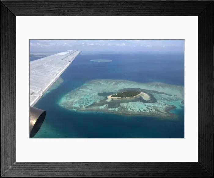 Framed Print : Tonga, South Pacific - Flying over the archipelago Framed Print : Tonga, South Pacific - Flying over the archipelago