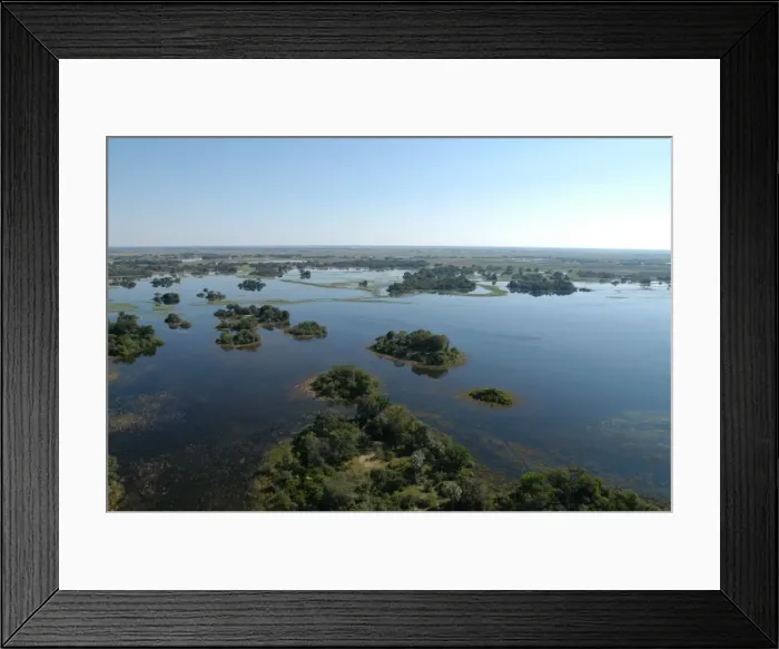 Framed Print : Okavango delta, Botswana, Africa Framed Print : Okavango delta, Botswana, Africa