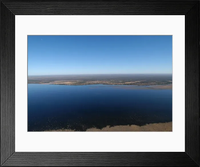 Framed Print : Aerial of Lake Ngami Botswana Africa Framed Print : Aerial of Lake Ngami Botswana Africa