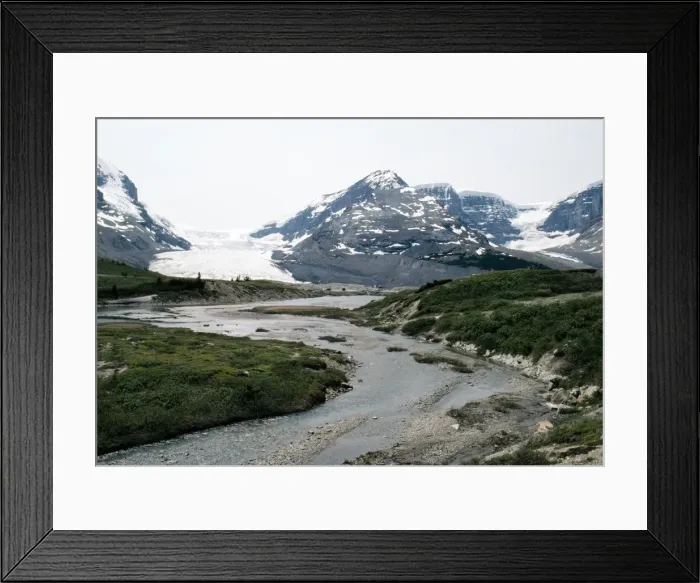 Framed Print : JD-55555. JD-5555. Canada - Meltwater from Athabasca Glacier Framed Print : JD-55555. JD-5555. Canada - Meltwater from Athabasca Glacier
