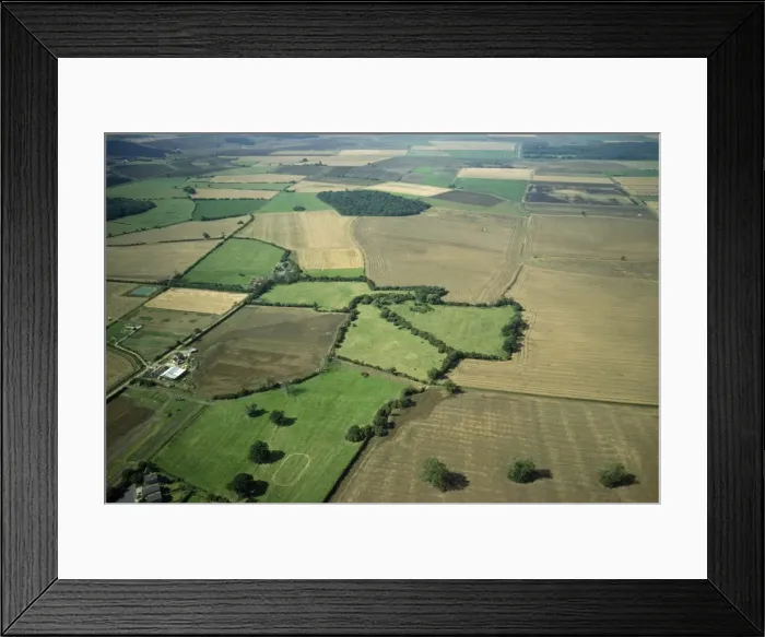 Framed Print : UK - aerial view Upwood Meadows National Nature Reserve, Cambridgeshire