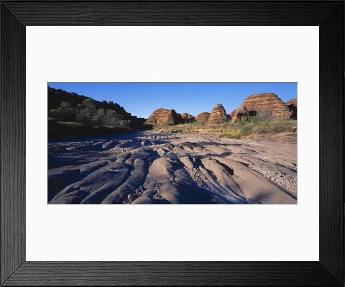 Framed Print : Western Australia - dry bed of Piccaninny Creek meandering through sanstone beehives (Devonian 360 million years) Bungle Bungle Range, Purnululu National Park, Australia Framed Print : Western Australia - dry bed of Piccaninny Creek meandering through sanstone beehives (Devonian 360 million years) Bungle Bungle Range, Purnululu National Park, Australia