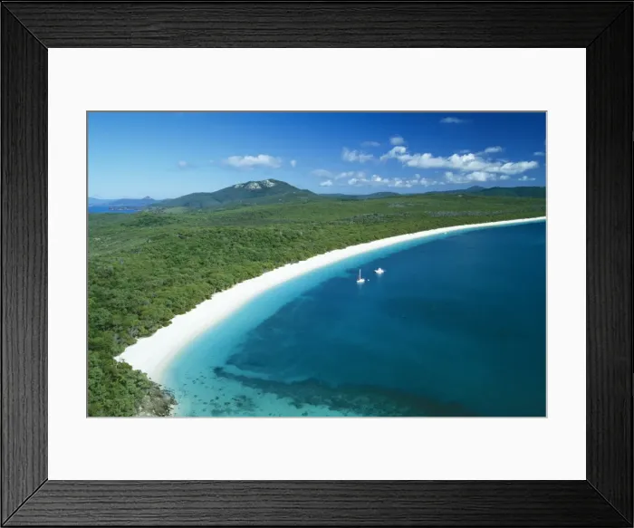 Framed Print : Australia Great Barrier Reef Marine Park Whitsunday Group. Whitsunday Island Whithaven Beach, Queensland Framed Print : Australia Great Barrier Reef Marine Park Whitsunday Group. Whitsunday Island Whithaven Beach, Queensland