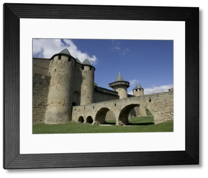 Framed Print : Inner fortifications in city ancient city of Carcassonne which is now a UNESCO World Heritage Site Southern France Framed Print : Inner fortifications in city ancient city of Carcassonne which is now a UNESCO World Heritage Site Southern France