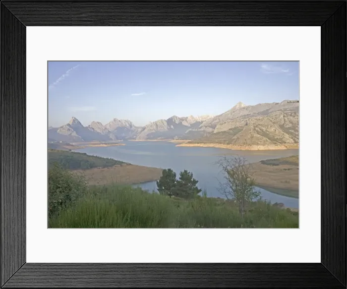 Framed Print : Lake at Embaise de Riano near Buron in Picos de Europa National Park Cantabria Spain Framed Print : Lake at Embaise de Riano near Buron in Picos de Europa National Park Cantabria Spain