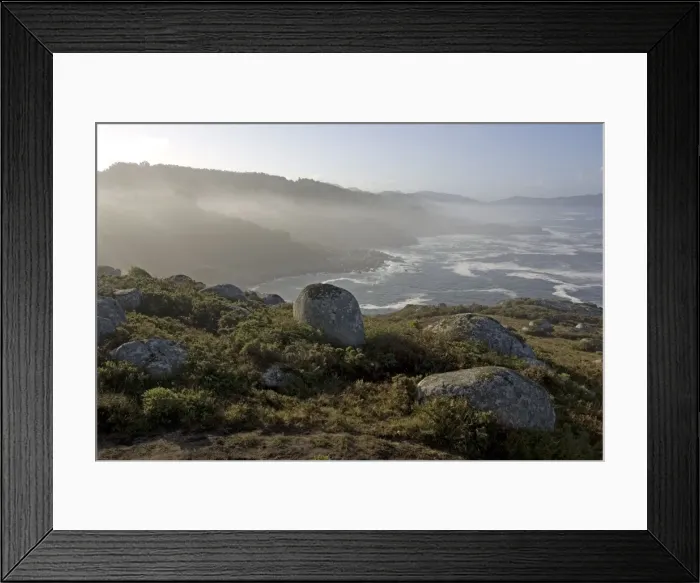 Framed Print : Mistral blowing in from sea Cabo de Udra Rias Baixas Western Spain Framed Print : Mistral blowing in from sea Cabo de Udra Rias Baixas Western Spain