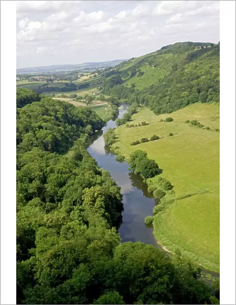 River Wye viewed from Symonds Yat Rock, UK - Forest of Dean UK