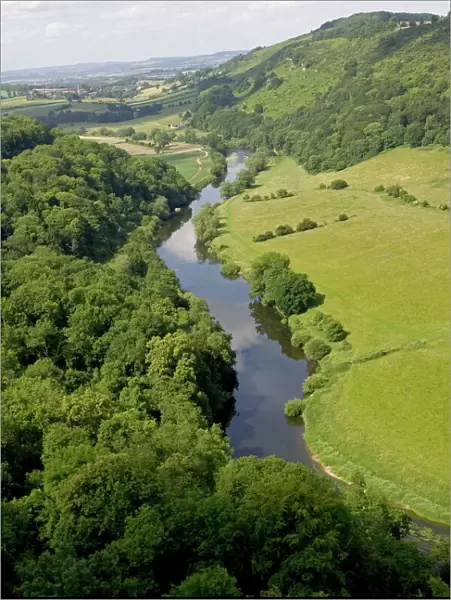River Wye viewed from Symonds Yat Rock, UK - Forest of Dean UK