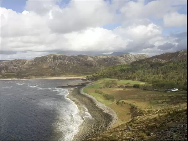 Scottish coastline Guinard Bay, Northwest Scotland