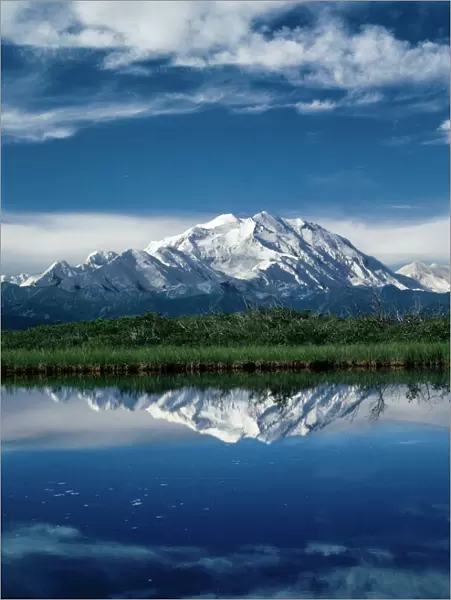 USA - Mount McKinley from reflection pond Alaska