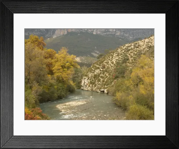Framed Print : Gorge du Verdon, Provence-Alpes, in autumn Framed Print : Gorge du Verdon, Provence-Alpes, in autumn