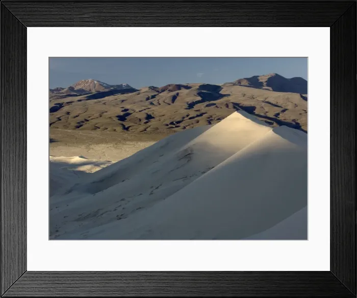 Framed Print : USA - Eureka dunes in Death Valley National Park. A National Natural Landmark Framed Print : USA - Eureka dunes in Death Valley National Park. A National Natural Landmark