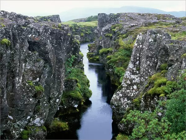 Iceland - crack in Earth's crust at point where Tectonic plates join