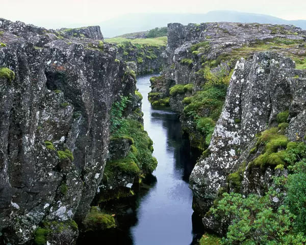 Iceland - crack in Earth's crust at point where Tectonic plates join