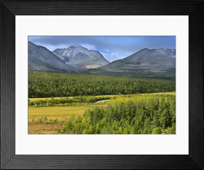 Framed Print : Atna valley wild mountain scenery in early autumn Atna valley, Hedmark, Norway Framed Print : Atna valley wild mountain scenery in early autumn Atna valley, Hedmark, Norway