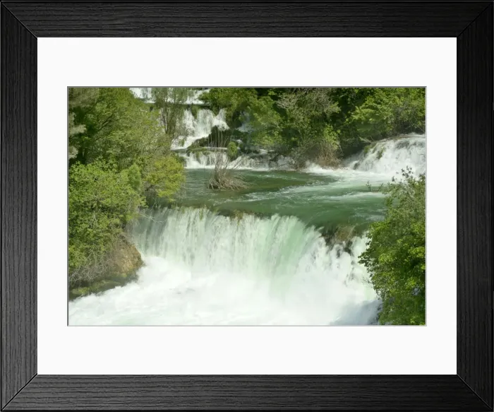 Framed Print : Skradinski Buk upper area of skradinski buk waterfall cascading down limestone cliffs Krka National Park, Croatia Framed Print : Skradinski Buk upper area of skradinski buk waterfall cascading down limestone cliffs Krka National Park, Croatia