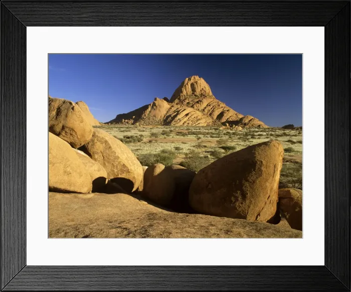 Framed Print : Spitzkoppe Mountain with rocks and boulders in early morning light Pandok Mountains, Spitzkoppe area, Namibia, Africa Framed Print : Spitzkoppe Mountain with rocks and boulders in early morning light Pandok Mountains, Spitzkoppe area, Namibia, Africa