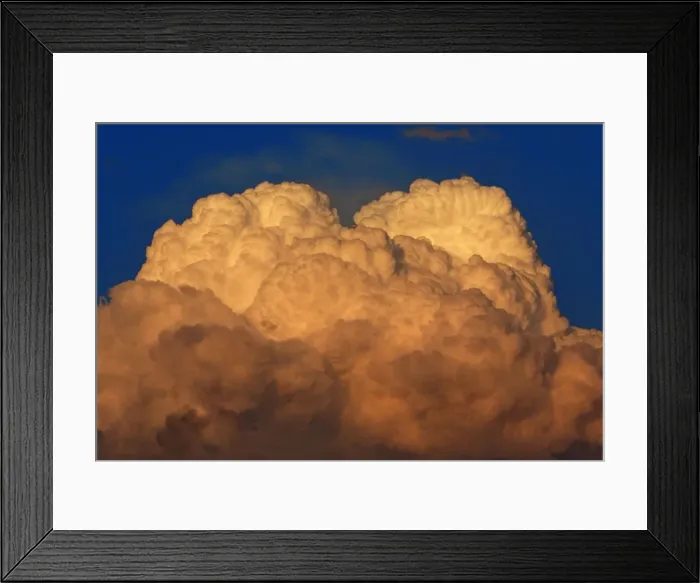 Framed Print : Thunder Clouds - forming in evening light, Lower Saxony, Germany Framed Print : Thunder Clouds - forming in evening light, Lower Saxony, Germany