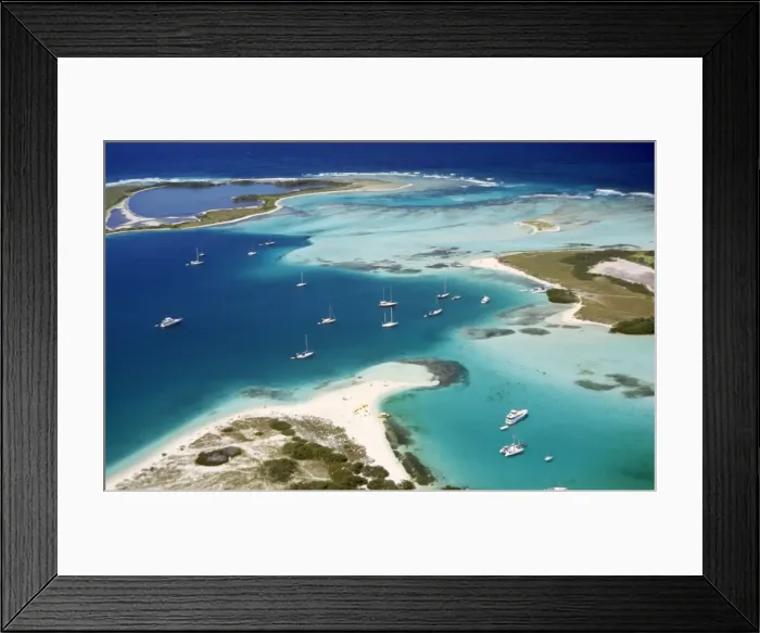 Framed Print : Venezuela Coral Atol, Archipelago of Los Roques, Carribean Sea