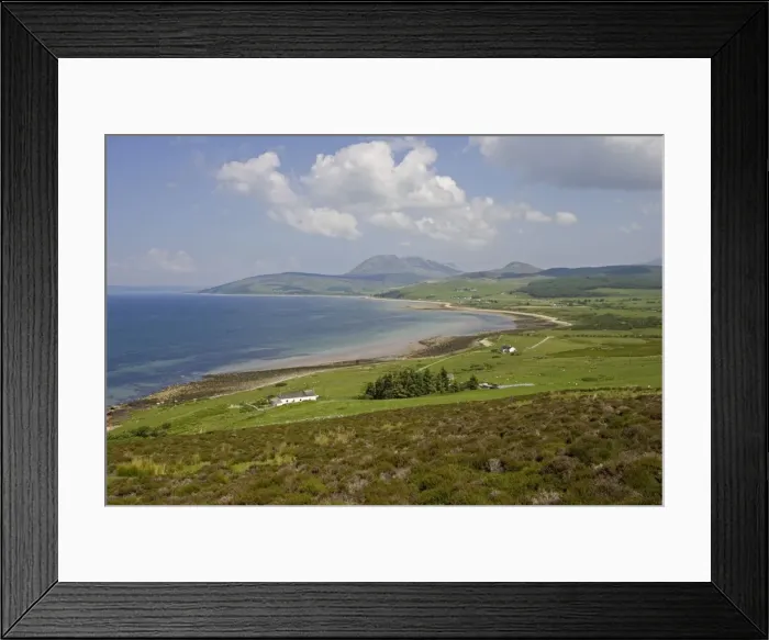 Framed Print : View of west coast near Torbeg Arran Scotland UK Framed Print : View of west coast near Torbeg Arran Scotland UK